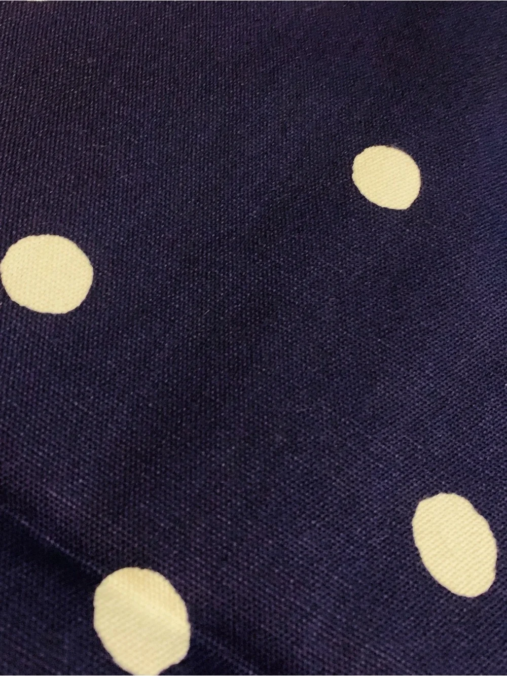 Navy Polka Dot Table Runner- Classic Playful Style